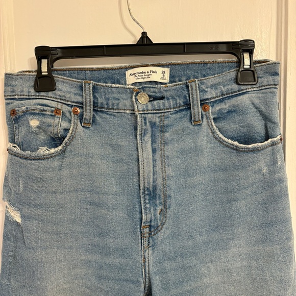 abercrombie & fitch ankle straight ultra high rise jean - Picture 2 of 4